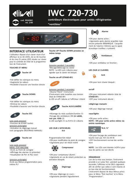 eliwell iwc 730 controller manual|IWC 720 IWC 730 KEYS AND LEDS eco .